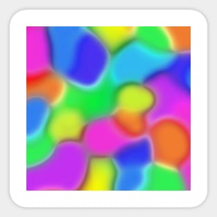 Bright Multicolor Gradient Abstract Sticker